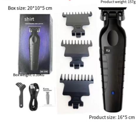 Kemei Professional Hair Clipper Set – Titanium Blade Electric Shaver for Men